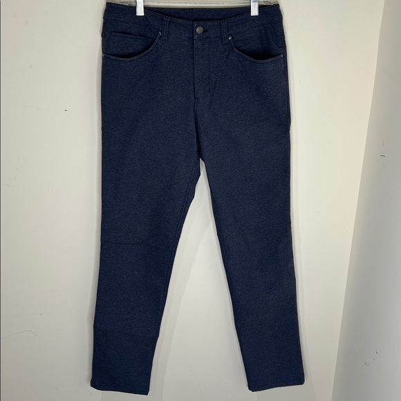 Lululemon ABC Pant Classic *Tech Canvas 34" Heathered Deep Navy Size 31 - Picture 4 of 16